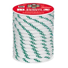 50769880  Cuerda Polipropileno  6 mm Blanca-Verde  15 Mts.