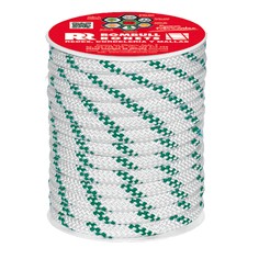 50770050  Cuerda Polipropileno 12 mm Blanca-Verde  50mts.